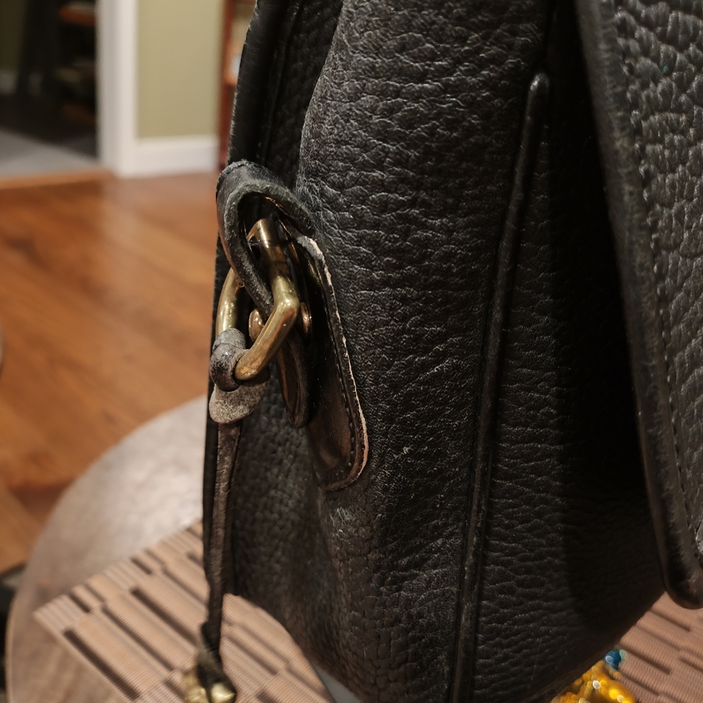 Vintage Dooney & Bourke Black Leather Satchel - Picture 10 of 12